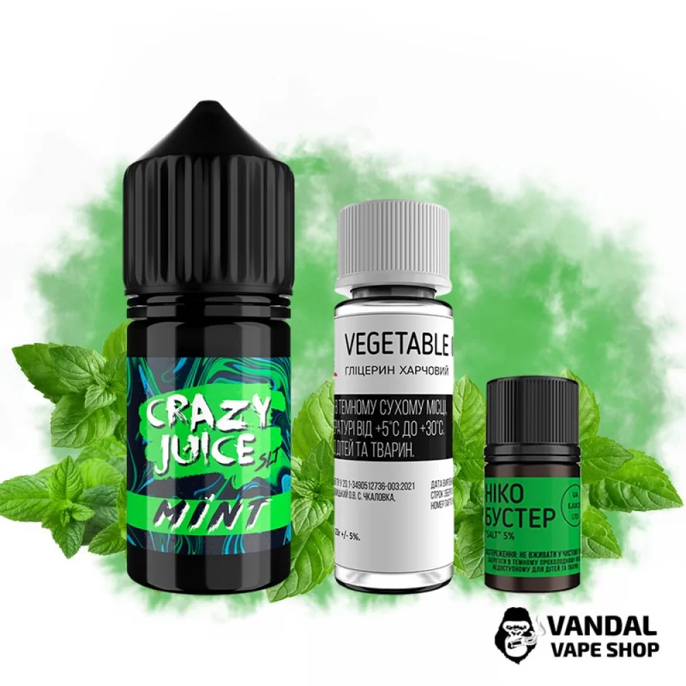 Набори для самозамісу Crazy Juice - Mint 30 мл 65 мг 14688 купити